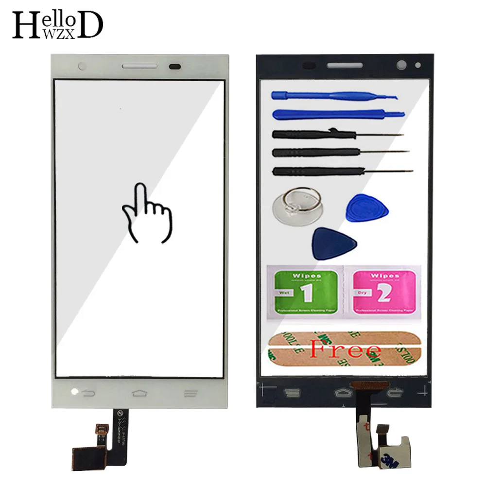 

5.0'' Touch Screen Glass For ZTE Star 1 star1 S2002 Front Glass Digitizer Panel Sensor Phone TouchScreen Replace Tools Adhesive