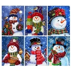 Алмазная живопись 5D, Рождество, искусство, квадратная вышивка, домашний Набор для вышивки крестиком, мозаика