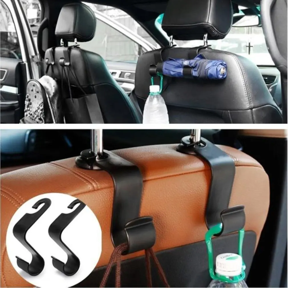 

Fad Car Seat Back Hook Universal Portable Car Accessories Interior Hanger Holder Storage for Car Bag Purse Cloth Decoration
