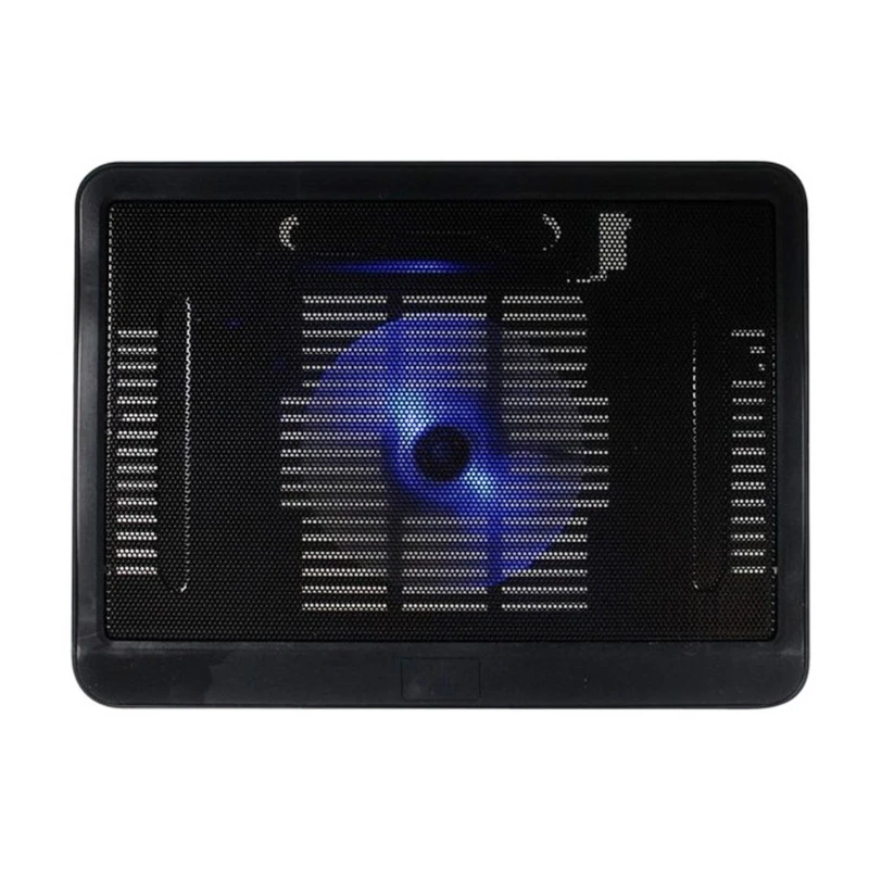 H052 Laptop Cooling Pad Portable 2 USB Powered, Laptop Notebook Cooler Stand Chill Mat with 1 Blue LED Fans, Fits 12-14â H052 Laptop Cooling Pad Portable 2 USB Powered, Laptop Notebook Cooler Stand Chill Mat with 1 Blue LED Fans, Fits 12-14â