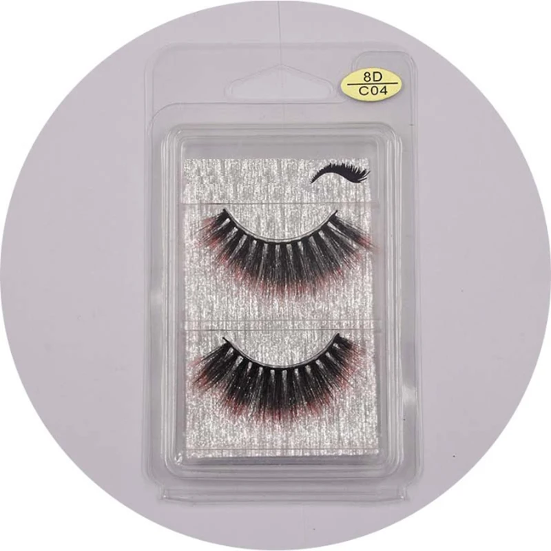 1 пара 8D норковые накладные ресницы полный объем толстые Wispies крестообразные
