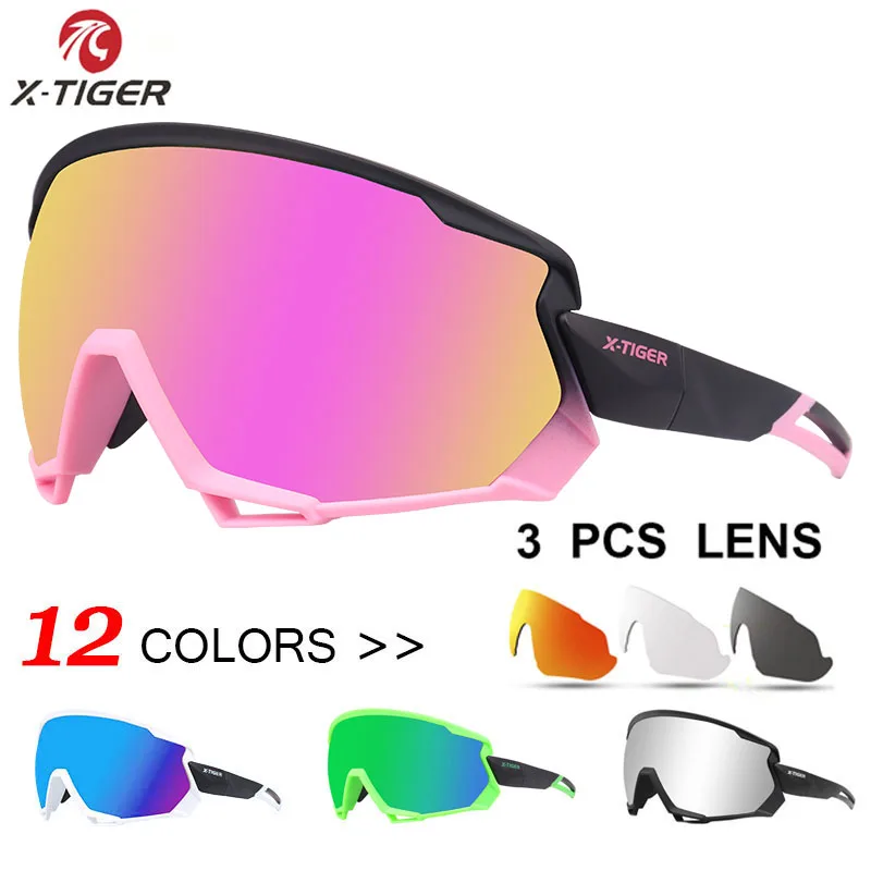 

Женские поляризованные солнцезащитные очки X-TIGER, для горных велосипедов, для мужчин и женщин