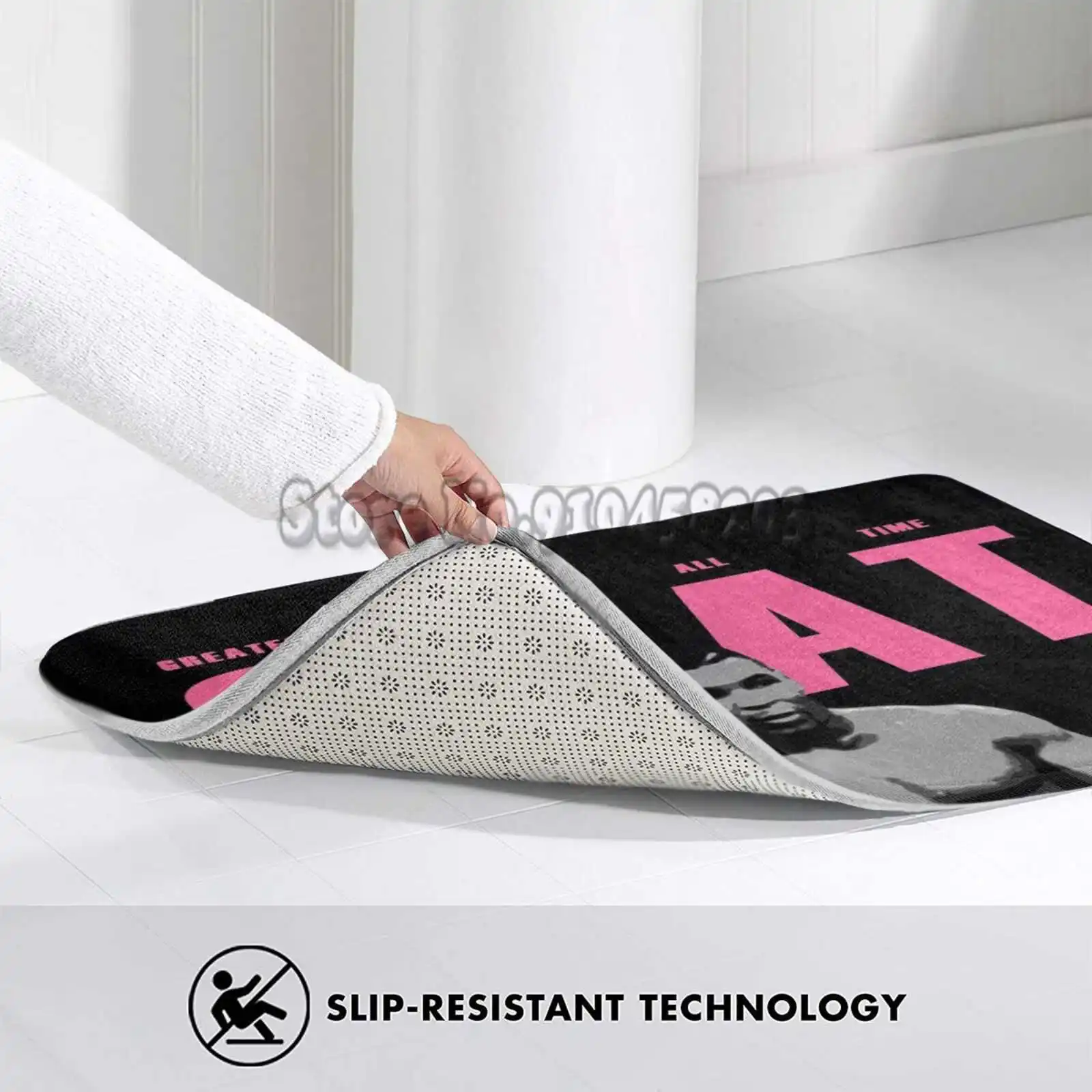 Железный Козий черный и розовый коврик для двери гостиной спальни впитывающий