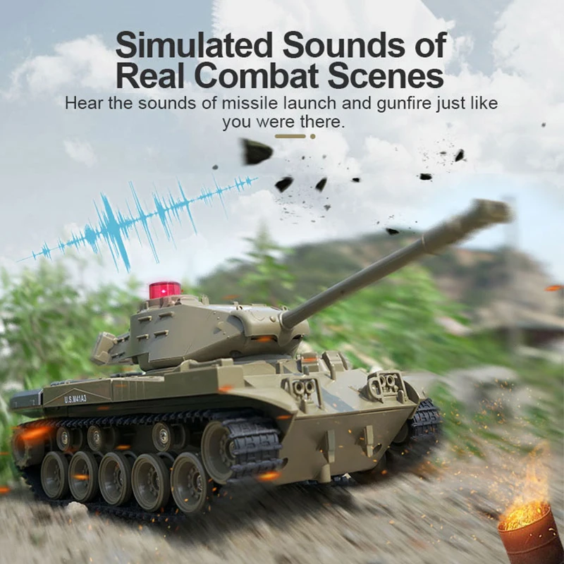 

JJRC Q85 RC Tank Model, 2.4G Remote Control Programmable Crawler Tank, Sound Effects Military Tank 1/30 RC car toy for boys