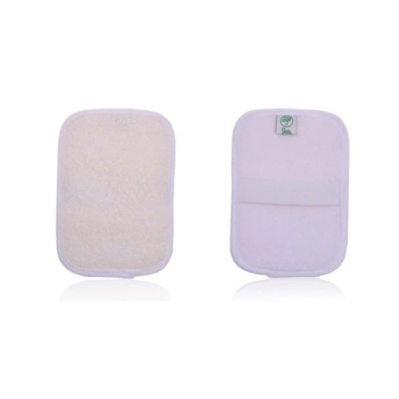 

2 Pcs Natural Loofah Sponge Shower Bath Gloves Spa Massage Scrub Washing Soft Pad Exfoliating Wash Skin