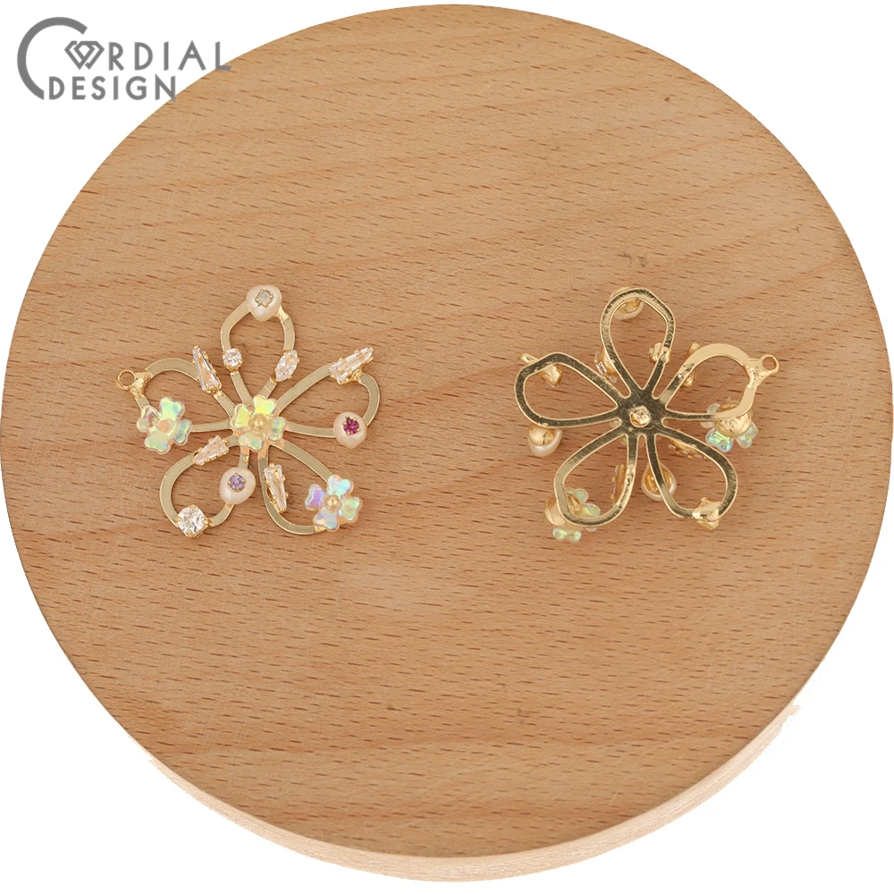 

Cordial Design 20Pcs 30*30MM Jewelry Accessories/Earrings Making/Flower Shape/Hand Made/DIY Charms/Jewelry Findings & Components