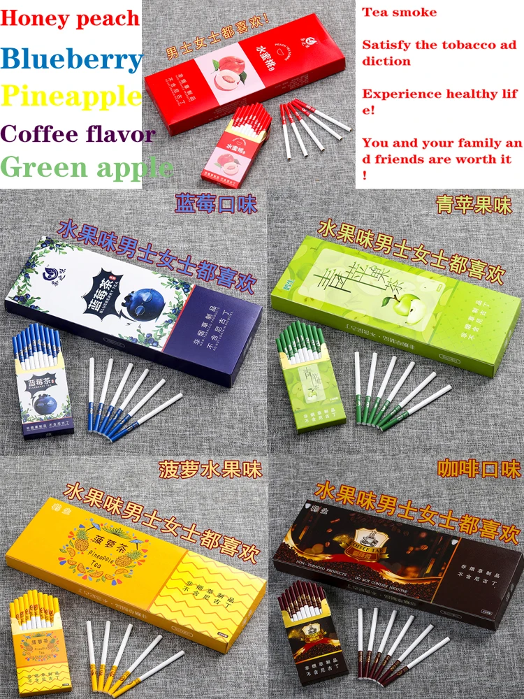 Горячие продажи чай дым фрукты смешанный вкус мужские и женские сигареты для
