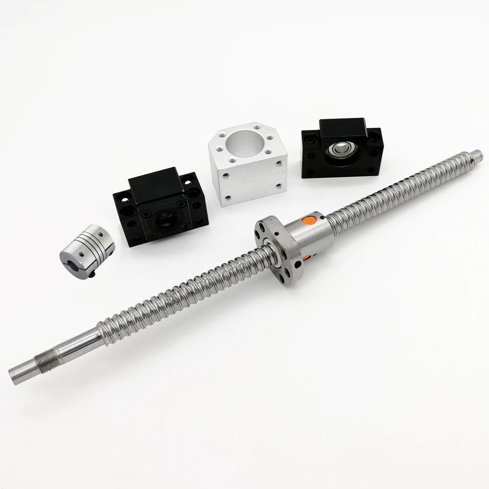 Шариковый винт 1610 RM1610 165 мм 200 300 500 600 700 800 1000 1200 SFU1610 гайковерт BK12 BF12 + муфта|Линейные
