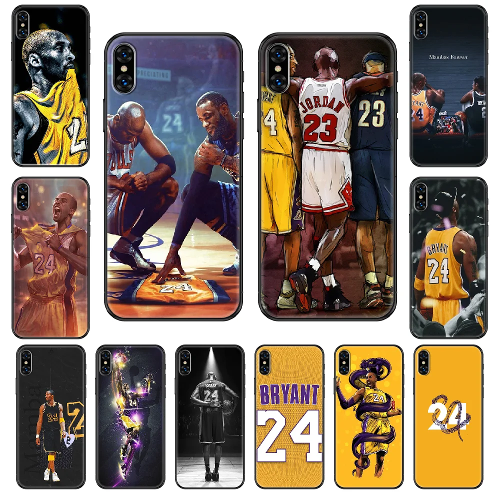 Коби Бин Брайант Черная Мамба Чехол для мобильного телефона iphone 4 4s 5 5S SE 5C 6 6S 7 8 plus X