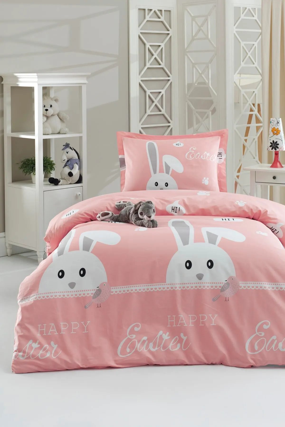 

Домашний текстиль, набор пододеяльников из 100 натурального хлопка, индивидуальный розовый кролик