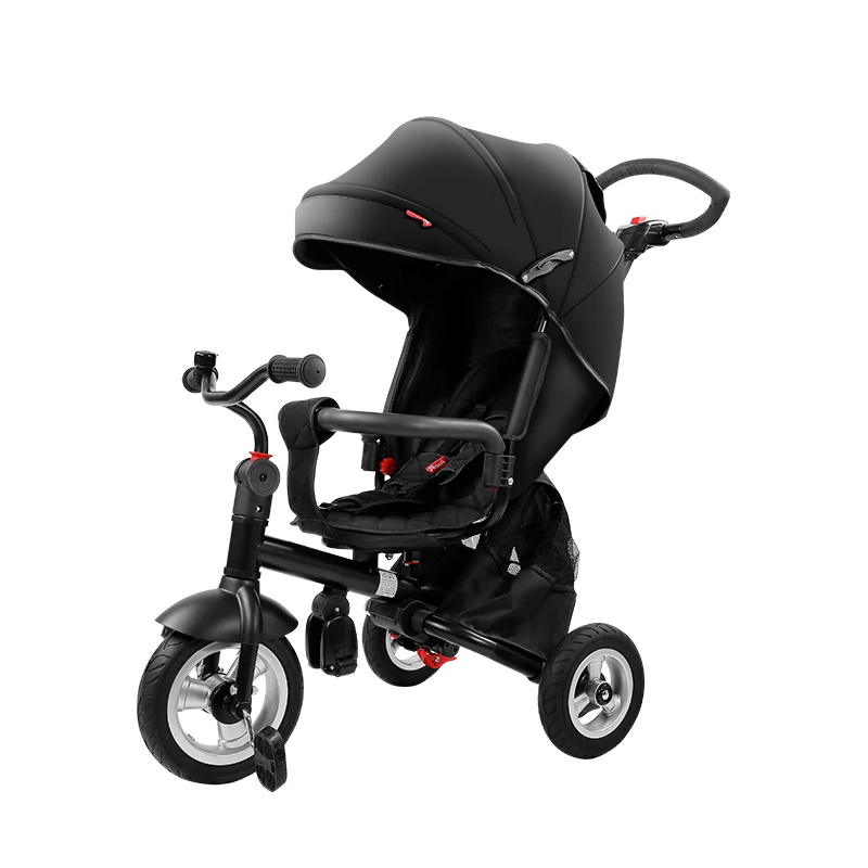 

B06 Pouch Three Wheel Driver Cart Bicycle Multi-Functional Two-Way Baby Cart Children's Bicycle