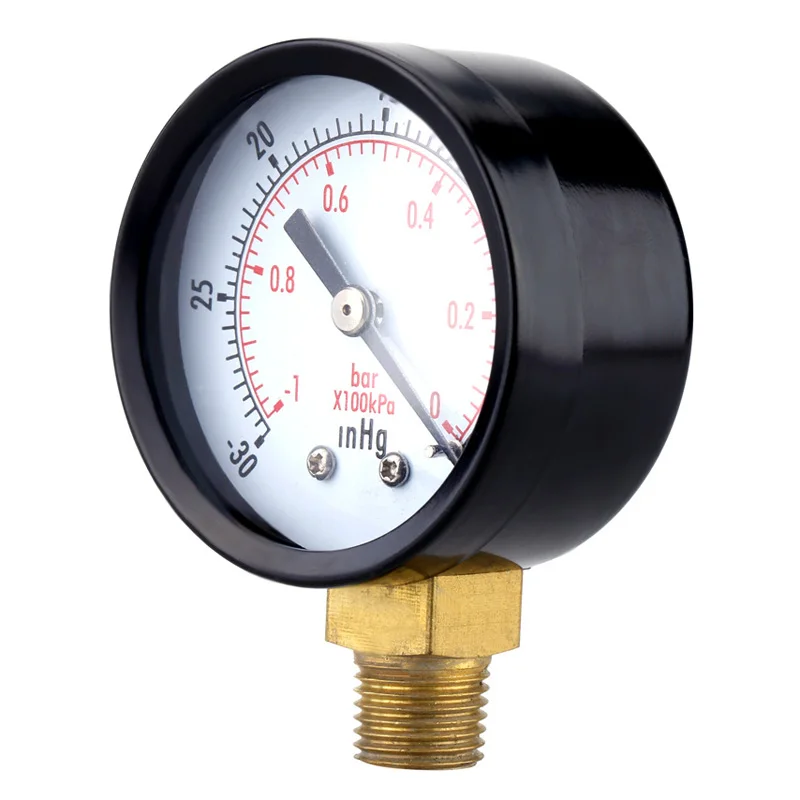 Аналоговый компрессор вакуумный манометр двойной масштаб фильтр для бассейна