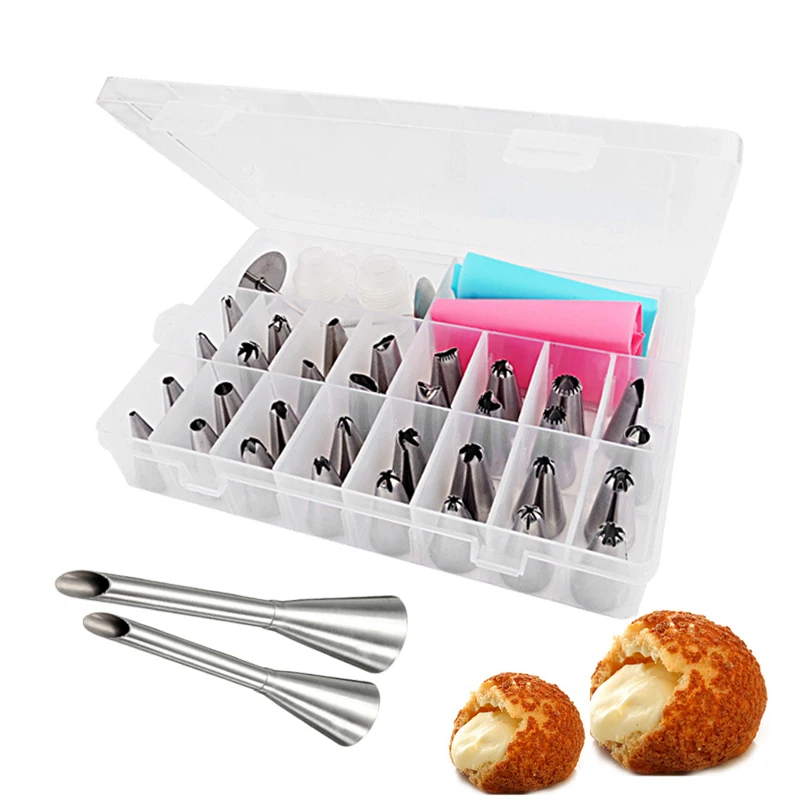 40 шт. Кондитерские насадки инструменты для украшения тортов посуда выпечки