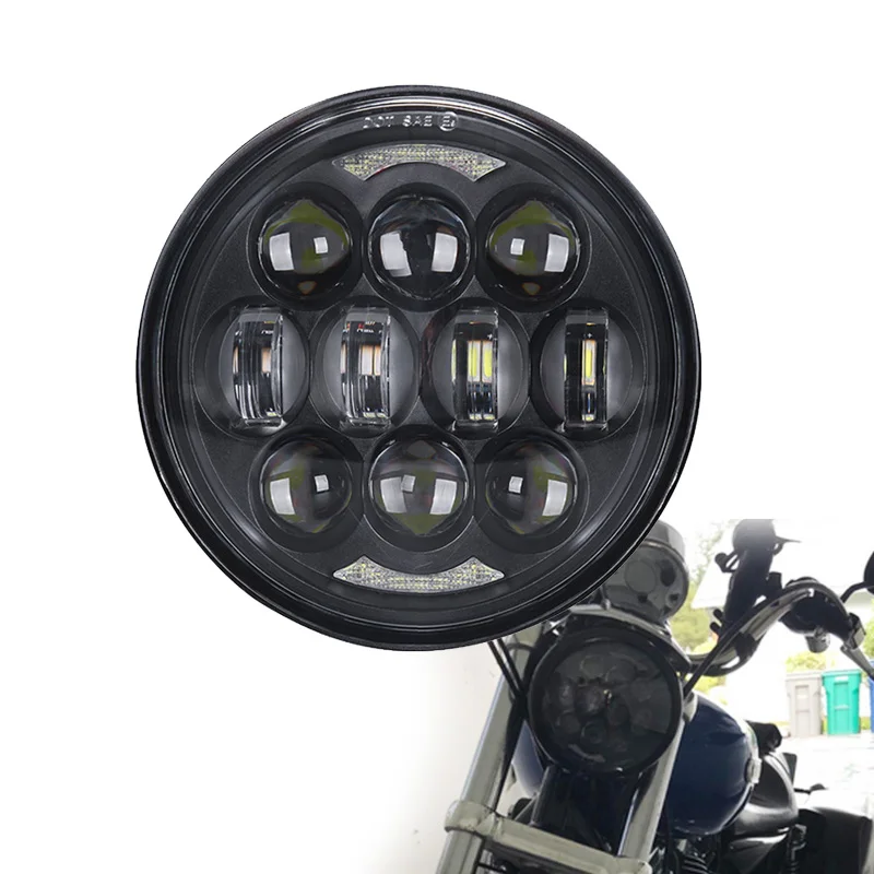 Фара fFor Sportster 883 XL883 FXCW светодиодный 5 75 дюйма 5/3/4 80 Вт  | Отзывы и видеообзор -4000904432633