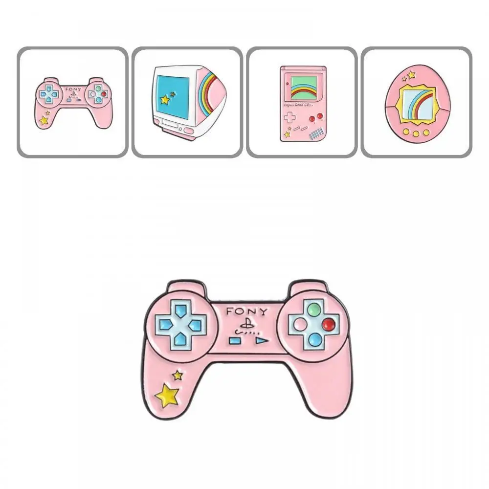 

Cute Unisex Computer Game Machine Enamel Brooch Pin Bag Lapel Badge Decoration