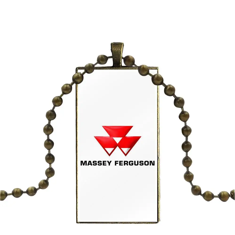 Massey Ferguson ТРАКТОРЫ фермы гонки мода стекло кабошон кулон прямоугольник ожерелье