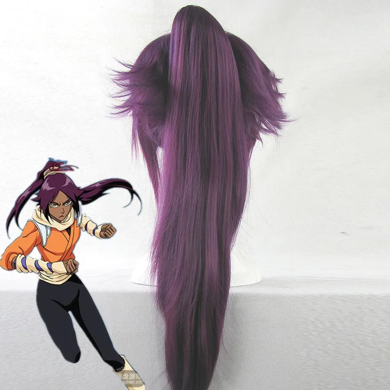 Отбеливатель Shihouin Yoruichi Косплей парики высокотемпературное волокно