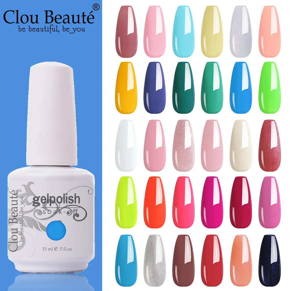 Clou Beaute Гель лак для ногтей полупостоянная УФ лампа светодиодный гель Лаки