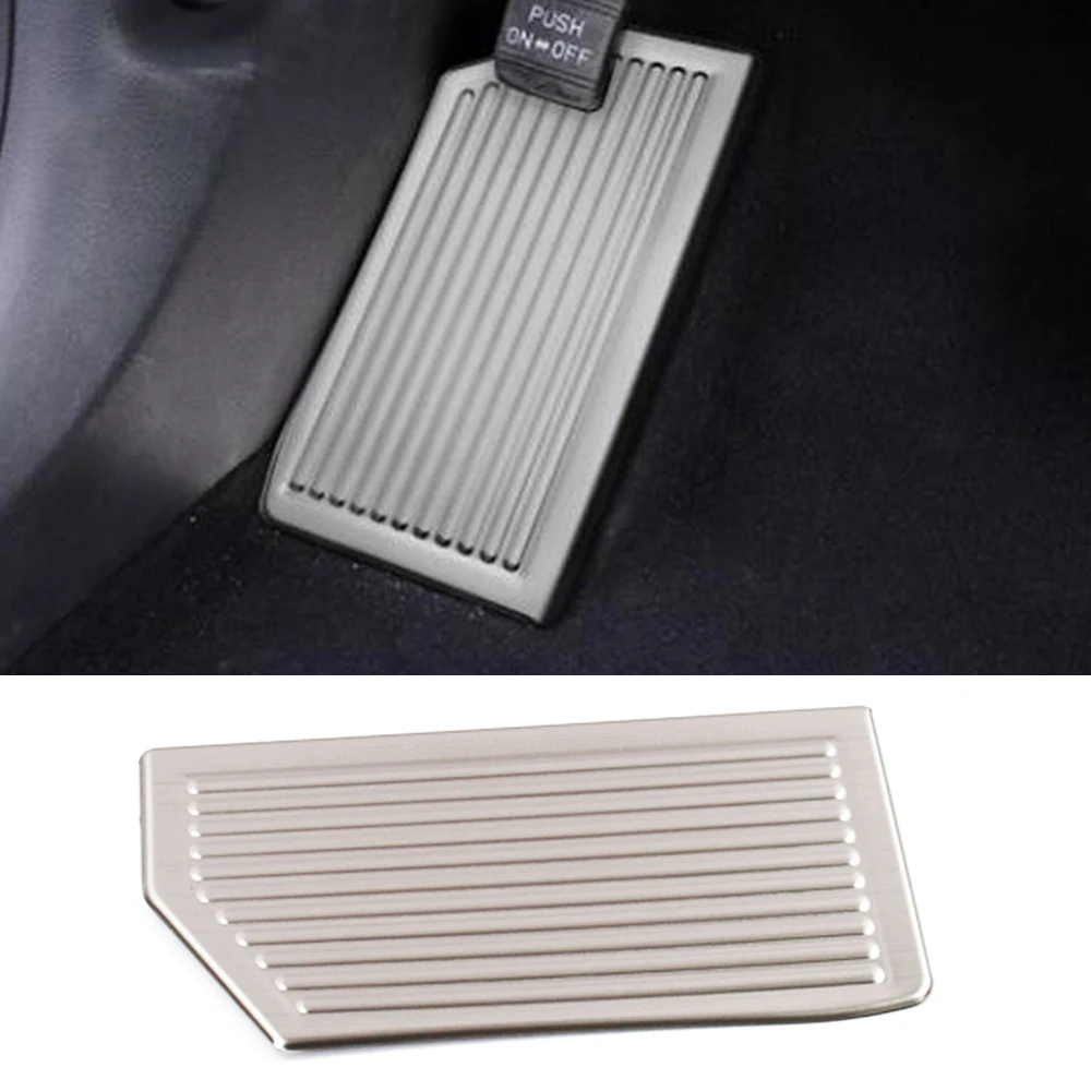 

For Hyundai Tucson 2015-2020 Stainless Steel Foot Rest Pedal Pad Cover Sticker Main Driving Size LHD Model