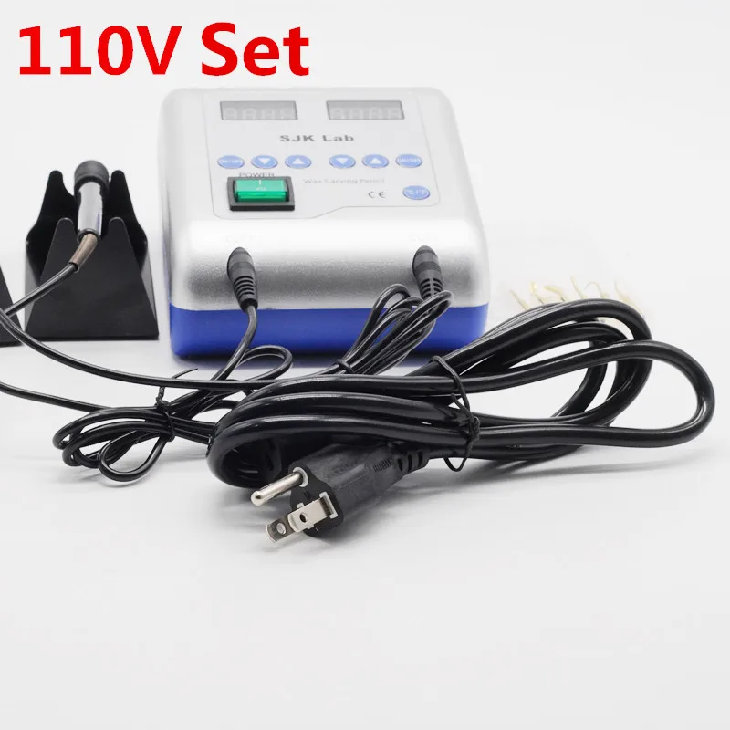 110V Set Стоматологическая лаборатория Электрический Вакер резной нож машина 2* ручка и 6* наконечники для воска для стоматологического клиника оборудования - Цвет: 110V Set
