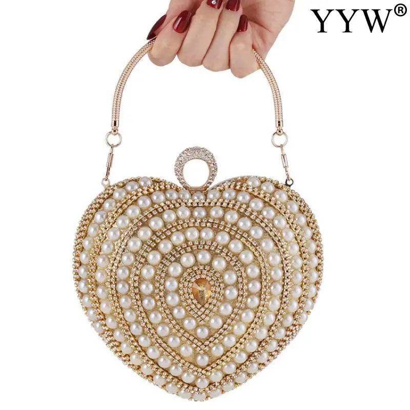 Изысканный женский клатч металлическая вечерняя сумка с надписью Стразы Love