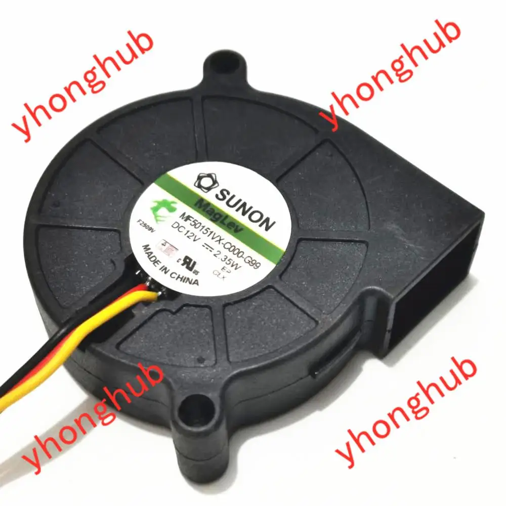 SUNON MF50151VX C000 G99 AC/DC 12V 2 35 Вт 50x50x15 мм 3 провода Сервер вентилятор охлаждения|Кулеры и