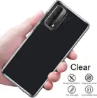 Чехол-накладка для Huawei P smart 2021, P40 Lite, Mate40 Pro, Y7A, Y6P, Y5P, Nova 8SE, Honor 30, 20, 20S, прозрачный, силиконовый
