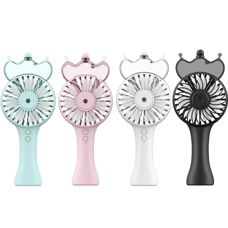 

Mini Portable Air Conditioner Humidifier Spray Water Mist Fan Electric USB Rechargeable Handheld Fan Cooling Outdoor