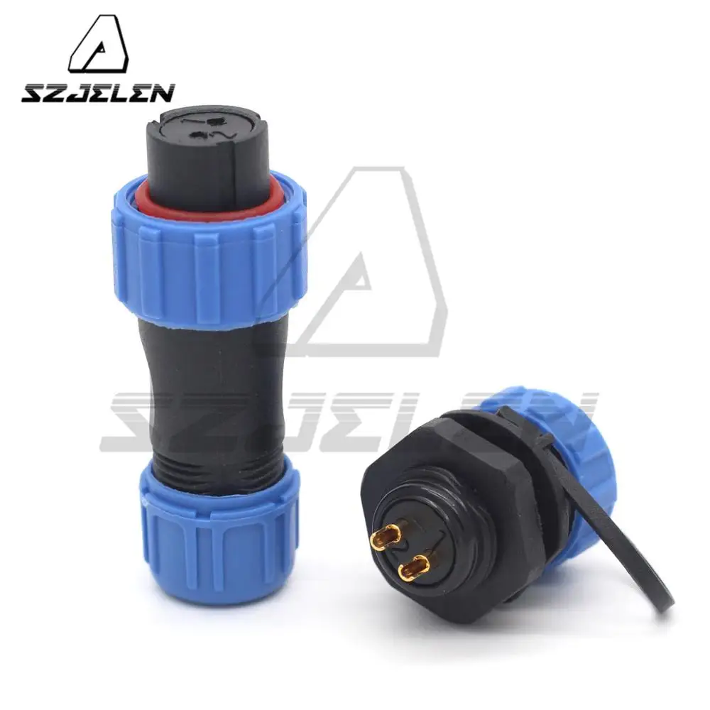 SP13 2 pin Waterproof Connector LED Power Wire Connectors Automotive Female Plug &amp Male Socket | Обустройство дома