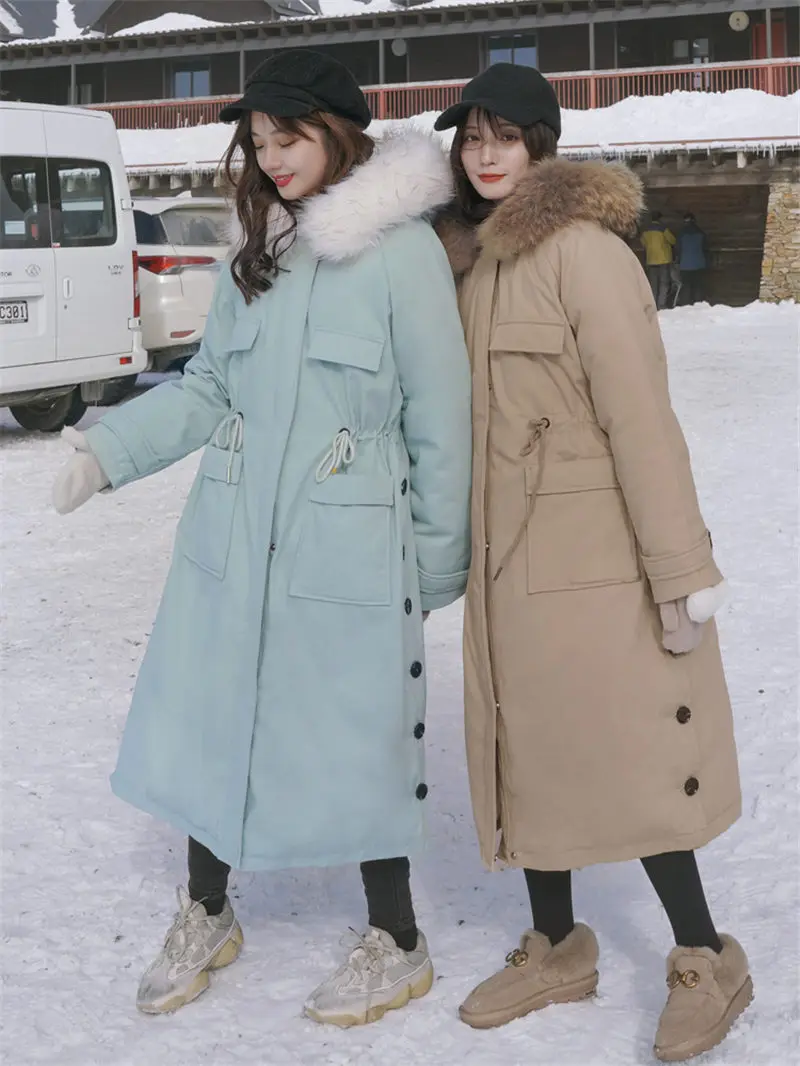 

2019 New Fashion Casual Warm Hooded Down Cotton Coat Women Winter Jacket Thickening Korean Parka abrigo mujer Chaqueta f2305