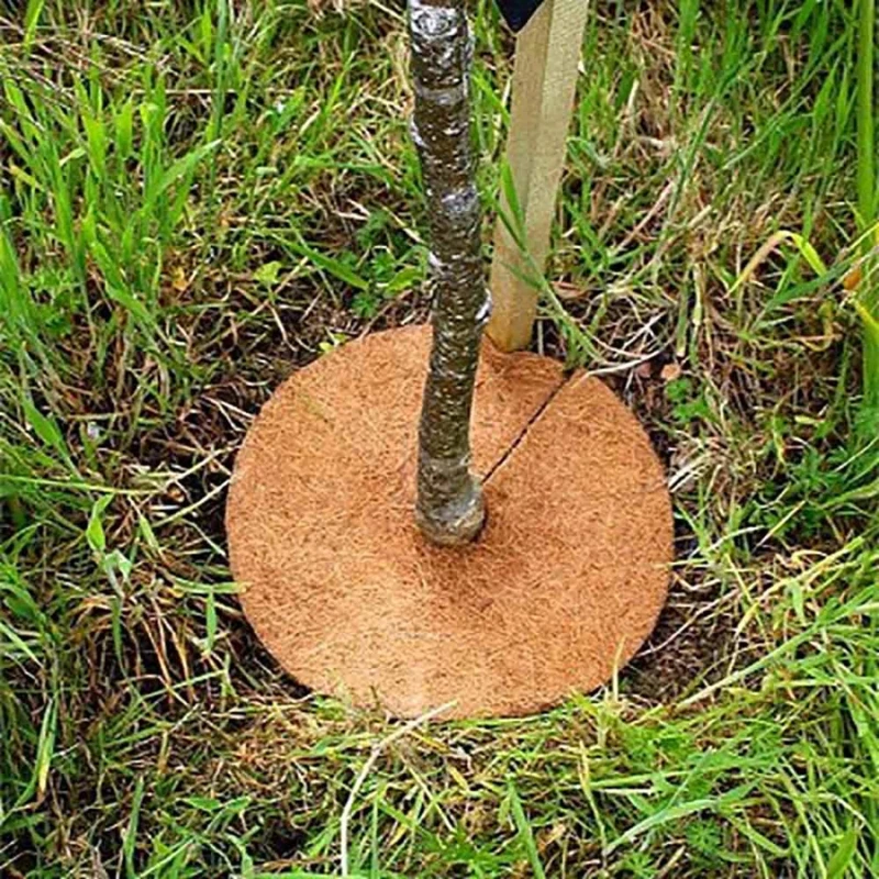 

Cold Protect Winter Mulching Plant Coir Mat Plant Cover Mulch Disks Frost Protect For Gardening Coconut Mulch Cover Mulch Disc