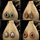 Богемные богемные индийские этнические красочные висячие серьги в стиле бохо для женщин, женские каплевидные серьги, украшения, свадебные аксессуары, ювелирные изделия