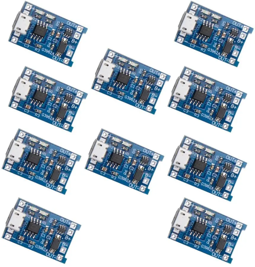 

10 шт. 5 в Micro USB 1A 18650 TP4056 литиевая батарея зарядная плата с защитным зарядным модулем