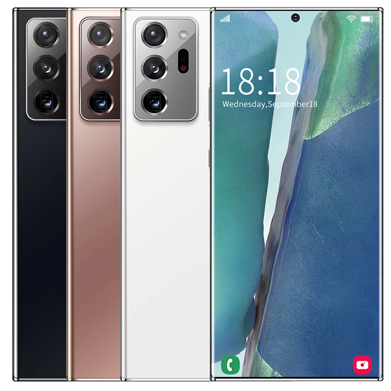 

Smartphone Global Version Galay Note20U+ 7.5-inch Telephone 12GB+512GB Smart Phone Android 10.0 4G/ 5G Mobile Phone