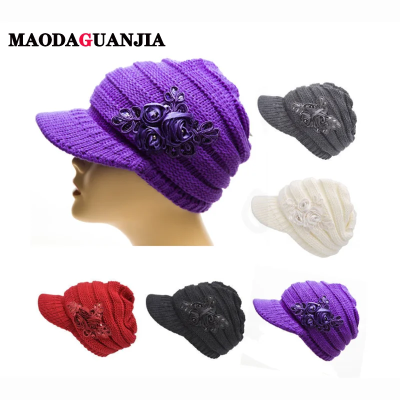 Новинка Женская облегающая шапка с блестками уличные теплые вязаные зимние