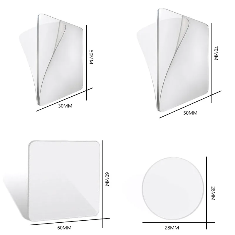

5/10PC Powerful Non-Mark Nano Tape Sticker Auxiliary Double-Sided Pendating Fixed Two-Sided Sticky Bathroom Waterproof Sticker