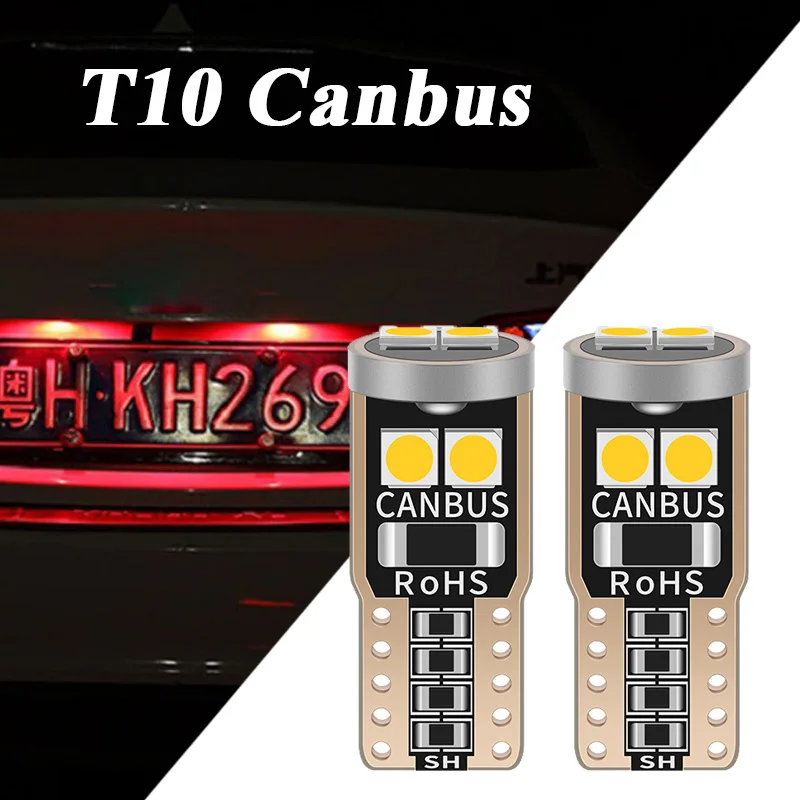 10 шт. автомобисветодиодный светодиодные лампы T10 W5W 194 Для освесветильник салона