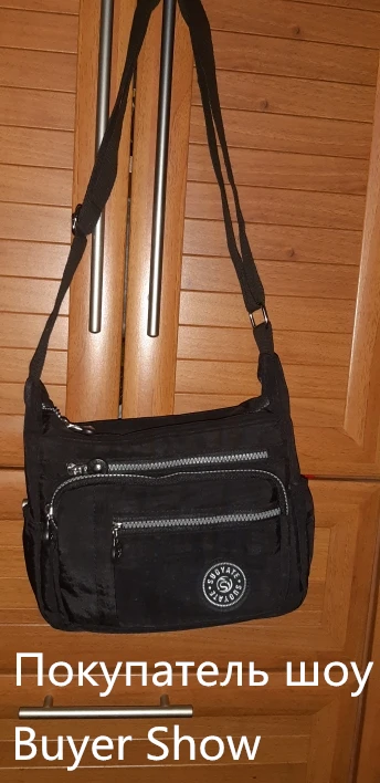 Женская нейлоновая сумка на молнии MAIOUMY модная однотонная водонепроницаемая