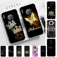 fhnblj diamond crown printing phone case for huawei mate 20 10 9 40 30 lite pro x nova 2 3i 7se