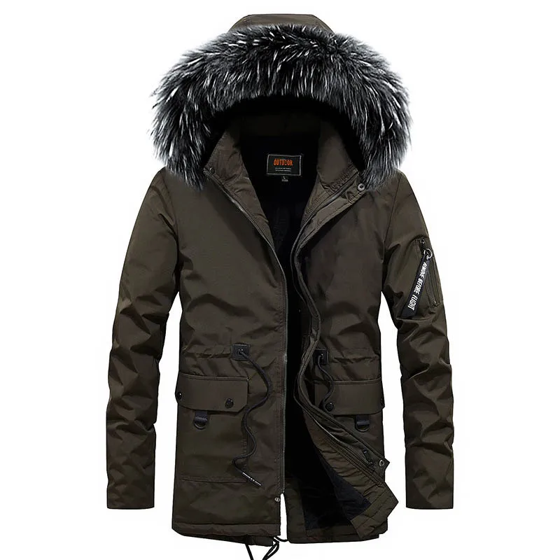 Новинка Брендовая обувь Сезон зима куртка парка для мужчин модная зимняя с