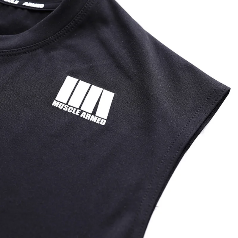 2019 спортивные залы тренировка рубашка без рукавов майка Мужская одежда для