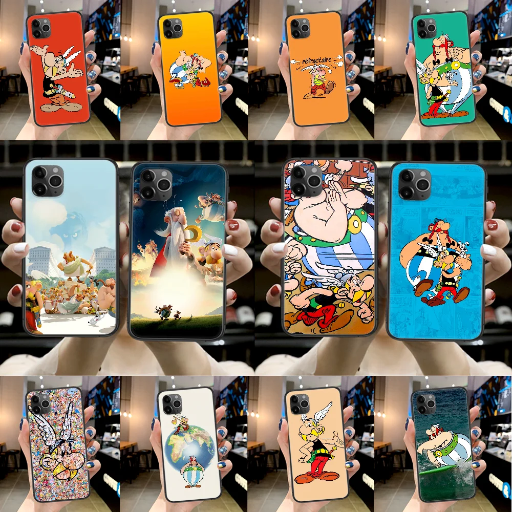 

Asterix and Obelix All at Sea Phone Case For Iphone 4 4s 5 5S SE 5C 6 6S 7 8 Plus X XS XR 11 12 Mini Pro Max 2020 black Prime