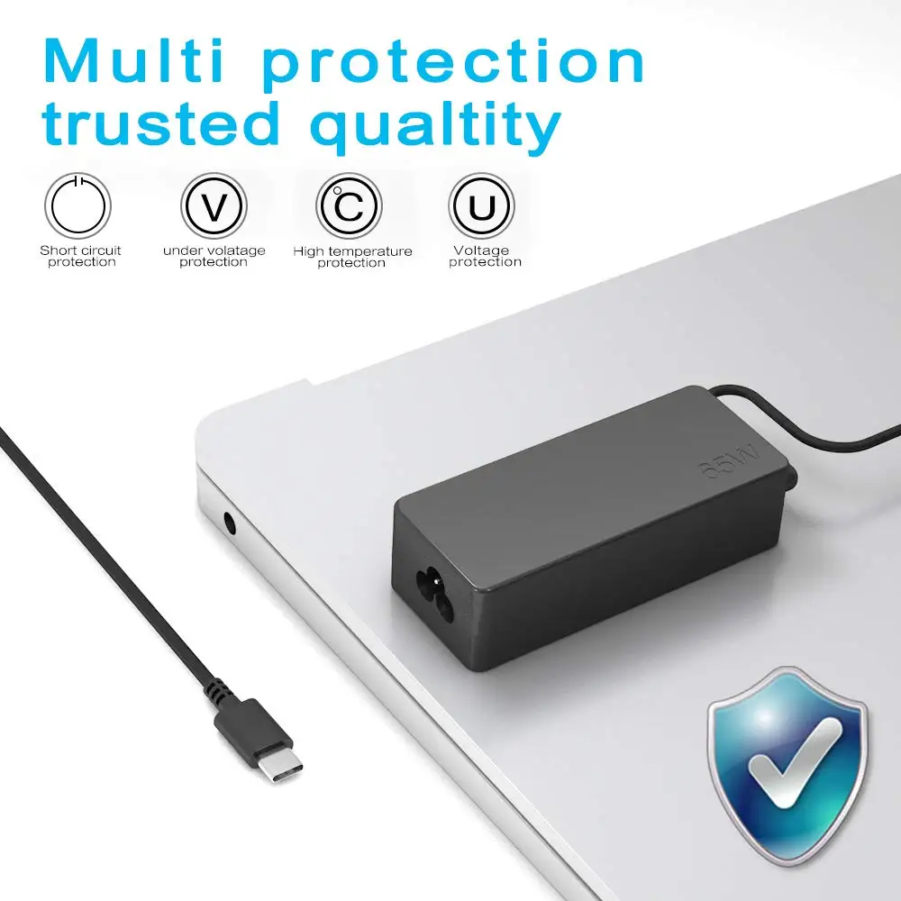 Зарядное устройство для Lenovo Yoga 65 Вт адаптер USB C Type 910 920 370 720 13 IdeaPad 730s ThinkPad P51s P52s
