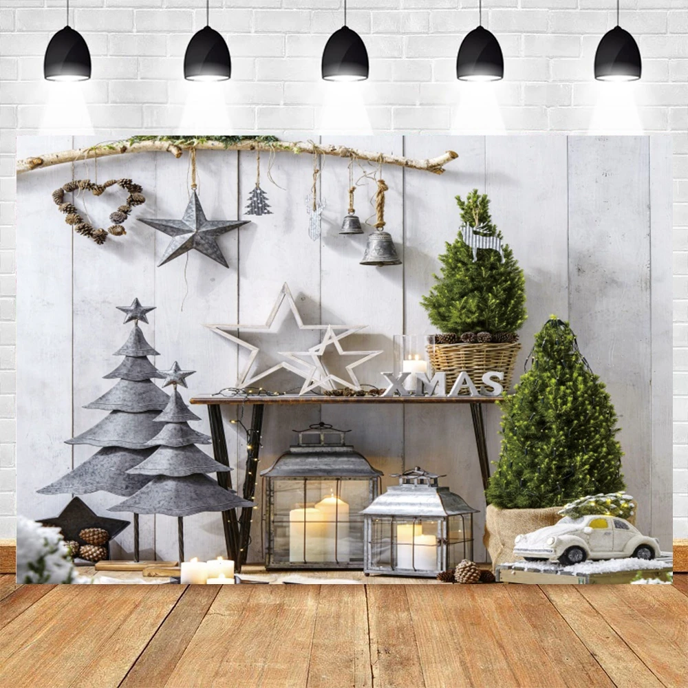 

Виниловый фон для детской фотосъемки с изображением рождественской елки звезды Рождественского дерева