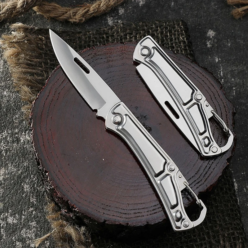 

2021 New High hardness Folding knife Stainless Steel Survival Hunting Camping Fishing Climbing Pocket Knife Barbecue Knife