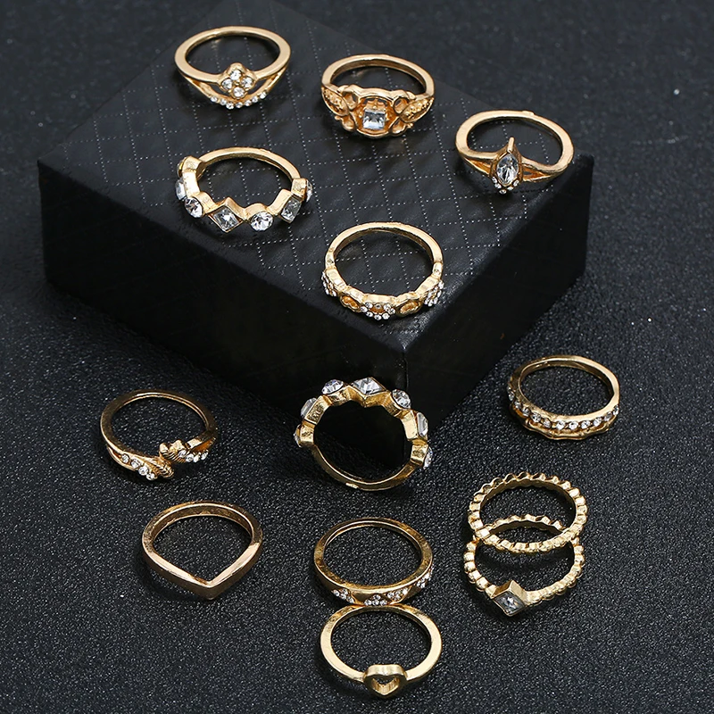 13 шт./компл. для женщин модные ювелирные изделия в форме сердца с геометрическим