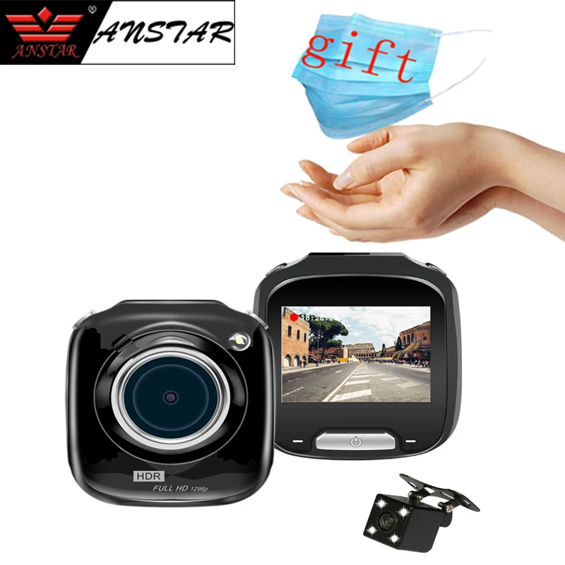 Автомобильная мини камера Anstar с углом обзора 170 градусов видеокамера 1080P ночным