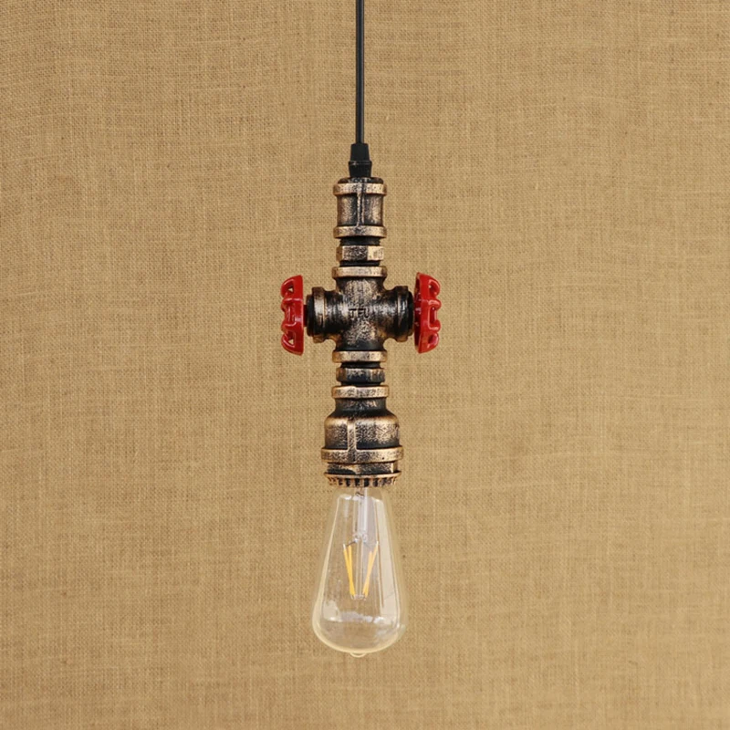 Винтажная Подвесная лампа в стиле водопроводной трубы подвессветодиодный
