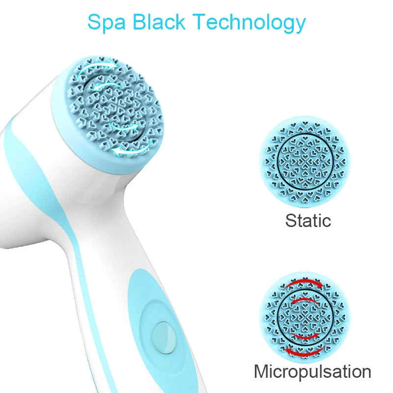 Beste Nieuwe Elektrische Gezichtsreiniging Borstel Ultrasone Gezicht Deep Cleanser Huid Porie Schoner Gezicht Massage Scrubber Lifting Visage