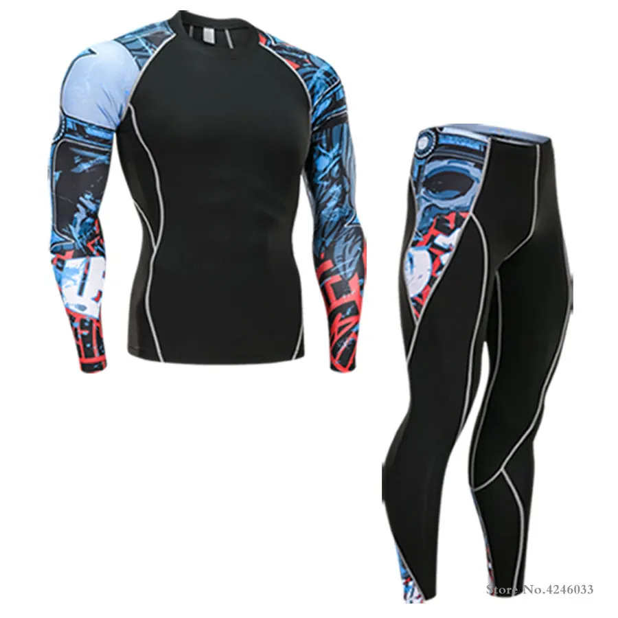 Высококачественное новое термобелье мужские комплекты нижнего белья